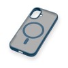 Чехол защитный uBear Cloud Mag Case для iPhone 16, MagSafe совместимый, усиленный, силк-тач, синий