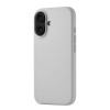Чехол защитный uBear Touch Mag Case для iPhone 16, MagSafe совместимый, силикон, софт-тач, светло-серый