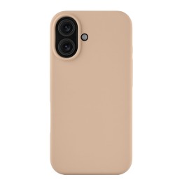 Чехол защитный uBear Touch Mag Case для iPhone 16, MagSafe совместимый, силикон, софт-тач, латте