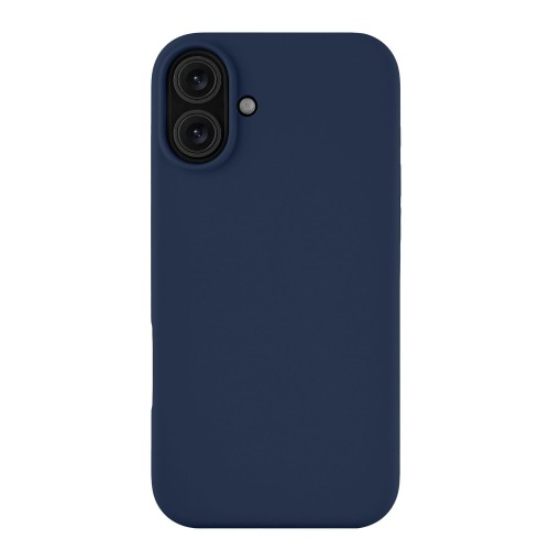 Чехол защитный uBear Touch Mag Case для iPhone 16 Plus, MagSafe совместимый, силикон, софт-тач, темно-синий