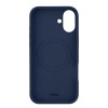 Чехол защитный uBear Touch Mag Case для iPhone 16 Plus, MagSafe совместимый, силикон, софт-тач, темно-синий