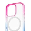 Чехол защитный uBear Fusion Mag Case для iPhone 16 Pro, MagSafe совместимый, усиленный, сине-розовый