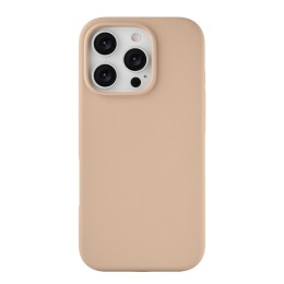 Чехол защитный uBear Touch Mag Case для iPhone 16 Pro, MagSafe совместимый, силикон, софт-тач, латте