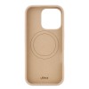 Чехол защитный uBear Touch Mag Case для iPhone 16 Pro, MagSafe совместимый, силикон, софт-тач, латте