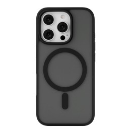 Чехол защитный uBear Cloud Mag Case для iPhone 16 Pro, MagSafe совместимый, усиленный, силк-тач, черный