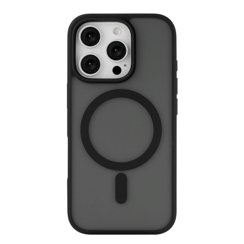 Чехол защитный uBear Cloud Mag Case для iPhone 16 Pro, MagSafe совместимый, усиленный, силк-тач, черный