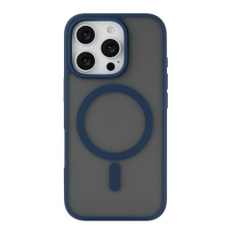 Чехол защитный uBear Cloud Mag Case для iPhone 16 Pro, MagSafe совместимый, усиленный, силк-тач, синий