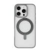 Чехол защитный uBear Clip 360 Mag Case для iPhone 16 Pro, MagSafe совместимый, с вращающейся магнитной подставкой, силк-тач, серый