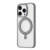 Чехол защитный uBear Clip 360 Mag Case для iPhone 16 Pro, MagSafe совместимый, с вращающейся магнитной подставкой, силк-тач, серый