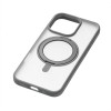 Чехол защитный uBear Clip 360 Mag Case для iPhone 16 Pro, MagSafe совместимый, с вращающейся магнитной подставкой, силк-тач, серый