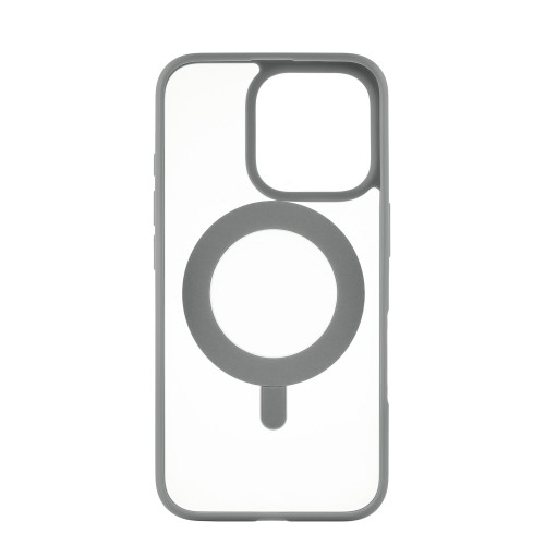 Чехол защитный uBear Clip 360 Mag Case для iPhone 16 Pro, MagSafe совместимый, с вращающейся магнитной подставкой, силк-тач, серый