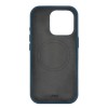 Чехол защитный uBear Capital Case для iPhone 16 Pro, натуральная кожа, MagSafe совместимый, синий