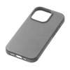 Чехол защитный uBear Capital Case для iPhone 16 Pro, натуральная кожа, MagSafe совместимый, серый