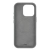 Чехол защитный uBear Capital Case для iPhone 16 Pro, натуральная кожа, MagSafe совместимый, серый