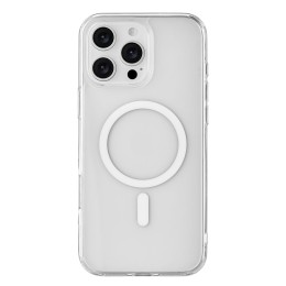 Чехол защитный uBear Real Mag Case для iPhone 16 Pro Max, MagSafe совместимый, усиленный, прозрачный
