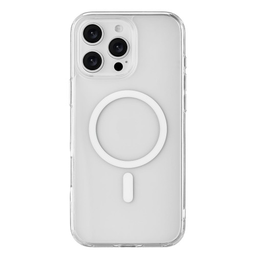 Чехол защитный uBear Real Mag Case для iPhone 16 Pro Max, MagSafe совместимый, усиленный, прозрачный