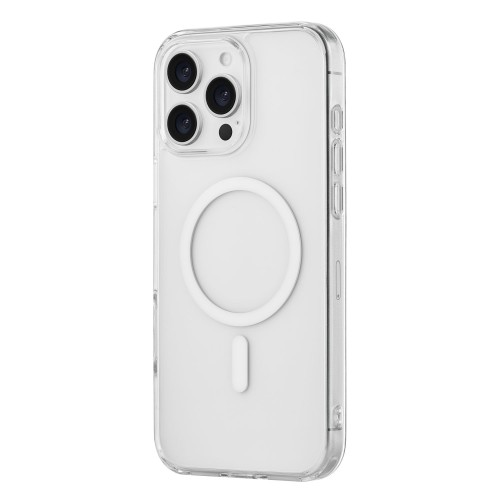 Чехол защитный uBear Real Mag Case для iPhone 16 Pro Max, MagSafe совместимый, усиленный, прозрачный