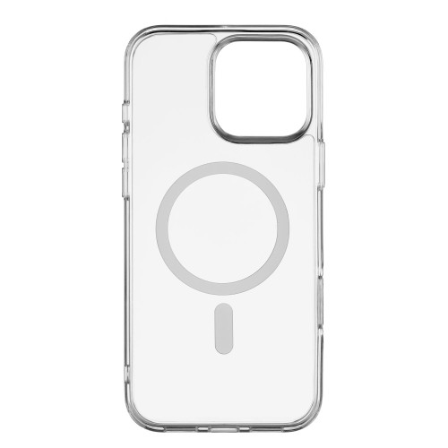 Чехол защитный uBear Real Mag Case для iPhone 16 Pro Max, MagSafe совместимый, усиленный, прозрачный