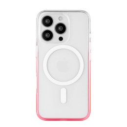 Чехол защитный uBear Fusion Mag Case для iPhone 16 Pro Max, MagSafe совместимый, усиленный, неоновый розовый