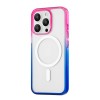 Чехол защитный uBear Fusion Mag Case для iPhone 16 Pro Max, MagSafe совместимый, усиленный, cине-розовый