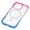 Чехол защитный uBear Fusion Mag Case для iPhone 16 Pro Max, MagSafe совместимый, усиленный, cине-розовый