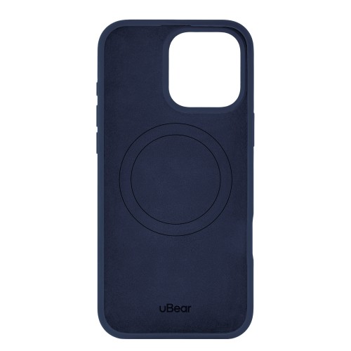 Чехол защитный uBear Touch Mag Case для iPhone 16 Pro Max, MagSafe совместимый, силикон, софт-тач, темно-синий