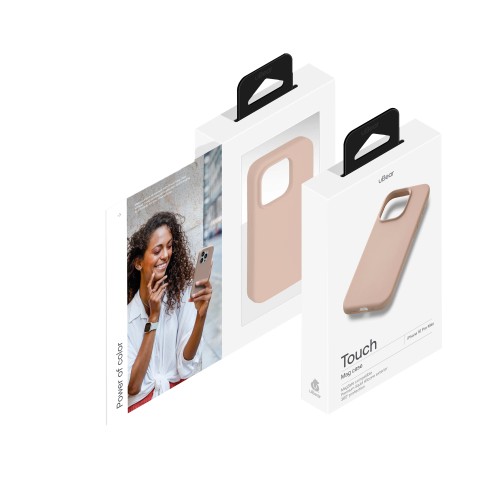 Чехол защитный uBear Touch Mag Case для iPhone 16 Pro Max, MagSafe совместимый, силикон, софт-тач, латте
