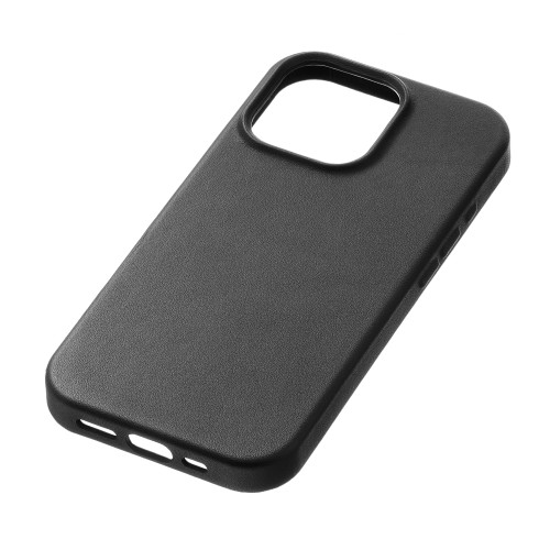 Чехол защитный uBear Capital Case для iPhone 16 Pro Max, натуральная кожа, MagSafe совместимый, черный