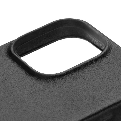Чехол защитный uBear Capital Case для iPhone 16 Pro Max, натуральная кожа, MagSafe совместимый, черный