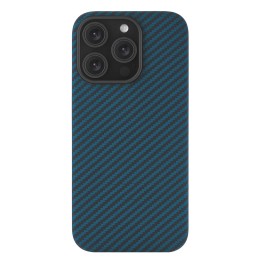 Чехол защитный uBear Supreme Case для iPhone 16 Pro Max, ультратонкий, материал Кевлар, MagSafe совместимый, синий