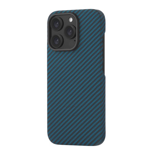 Чехол защитный uBear Supreme Case для iPhone 16 Pro Max, ультратонкий, материал Кевлар, MagSafe совместимый, синий