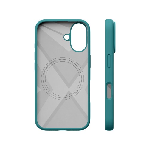 Чехол защитный "vlp" Aster Case с MagSafe для iPhone 16, зеленый