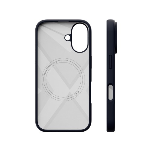 Чехол защитный "vlp" Aster Case с MagSafe для iPhone 16, темно-синий