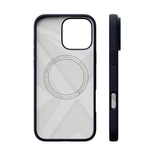 Чехол защитный "vlp" Aster Case с MagSafe для iPhone 16 Pro, темно-синий