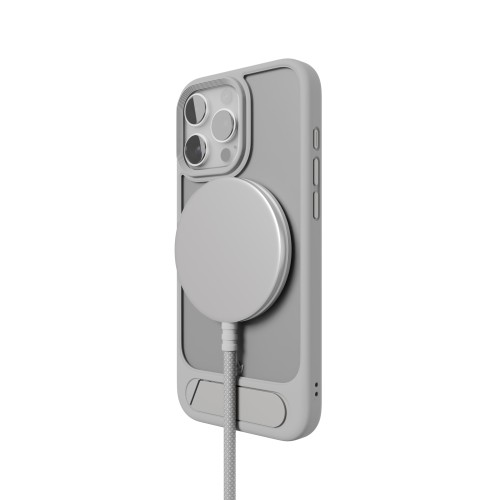 Чехол защитный "vlp" Reels Case с MagSafe для iPhone 16 Pro, серый