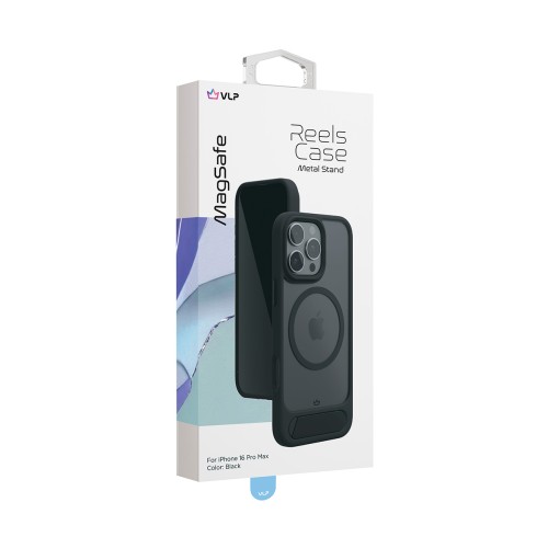 Чехол защитный "vlp" Reels Case с MagSafe для iPhone 16 Pro Max, черный