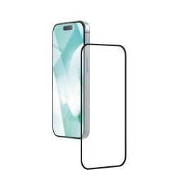 Стекло защитное 2,5D "vlp" M-Glass для iPhone 16 Pro с черной рамкой