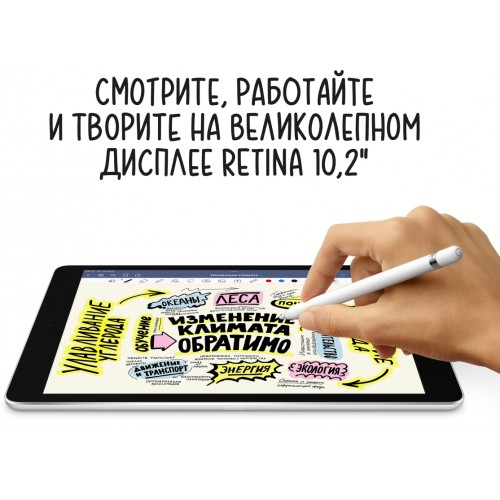 iPad 10,2 (2021) Wi-Fi 64 ГБ, Серебристый