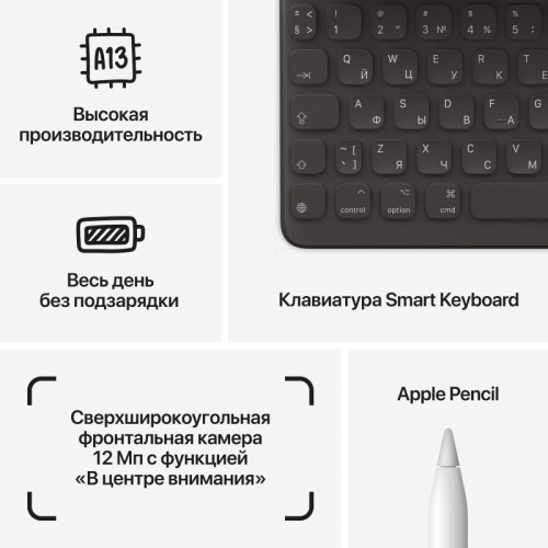 iPad 10,2 (2021) Wi-Fi 64 ГБ, Серебристый