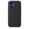 Чехол Apple для iPhone 16 Silicone with MagSafe, черный