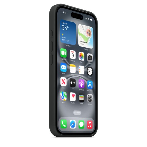 Чехол Apple для iPhone 16 Silicone with MagSafe, черный