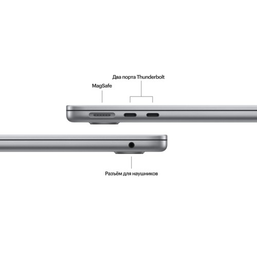 Apple MacBook Air 13" (M3, 8C / 8C, 2024) 8 ГБ, 256 ГБ SSD, Серый космос
