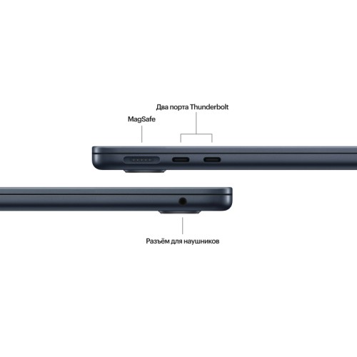 Apple MacBook Air 13" (M3, 8C / 10C, 2024) 16 ГБ, 512 ГБ SSD, Полуночный черный