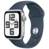 Apple Watch SE 2023, 40 мм, корпус из алюминия цвета «Серебристый», спортивный ремешок, размер M/L