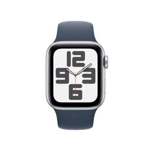 Apple Watch SE 2023, 40 мм, корпус из алюминия цвета «Серебристый», спортивный ремешок, размер M/L