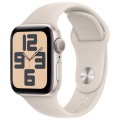 Apple Watch SE 2023, 40 мм, корпус из алюминия цвета «Сияющая звезда», спортивный ремешок, размер M/L