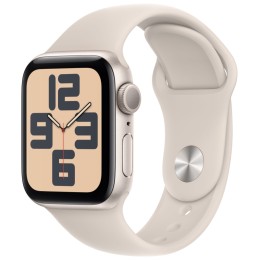 Apple Watch SE 2023, 40 мм, корпус из алюминия цвета «Сияющая звезда», спортивный ремешок, размер M/L