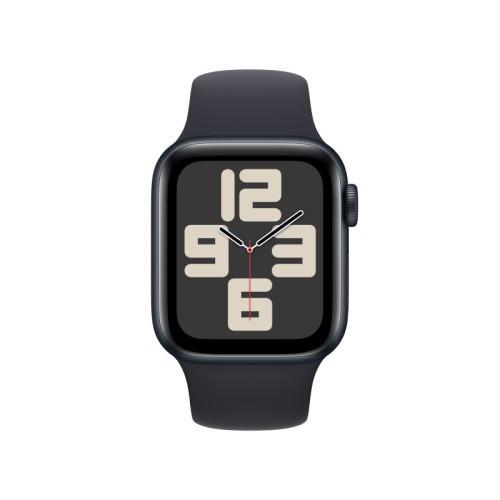 Apple Watch SE 2023, 44 мм, корпус из алюминия цвета «Тёмная ночь», спортивный ремешок, размер M/L