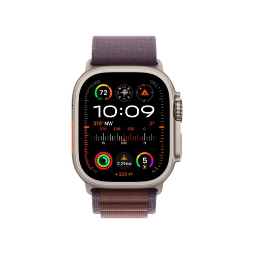 Apple Watch Ultra 2 GPS + Cellular, 49 мм, корпус из титана, ремешок Alpine цвета индиго, M