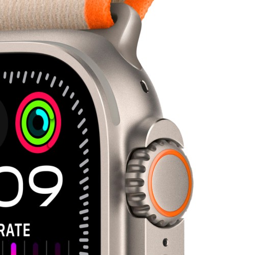 Apple Watch Ultra 2 GPS + Cellular, 49 мм, корпус из титана, ремешок Trail цвет Оранжево/бежевый, M/L